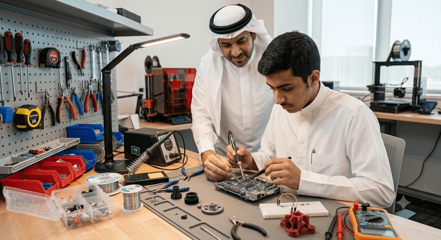 Students and mentors taking part in RoboNest Startup Incubator